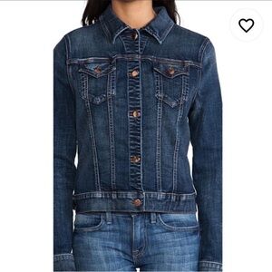 Fidelity Denim Cruz Denim Jacket Up‎ Down Medium Wash Size XS
